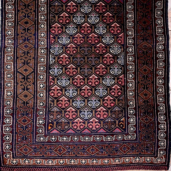 Antique Afghan belouch tribal rug